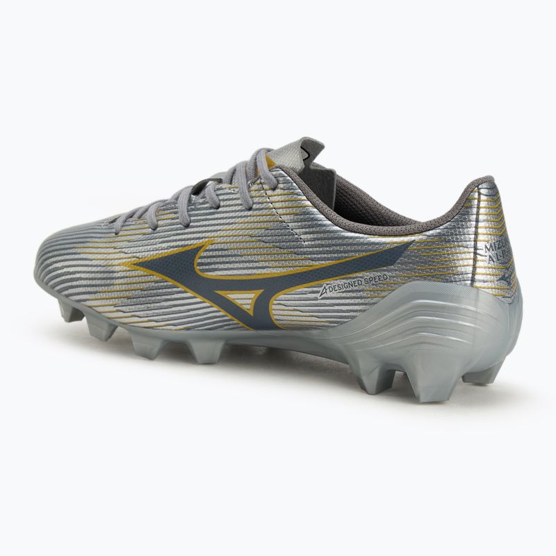 Buty piłkarskie dziecięce Mizuno α II Select Jr Md galaxy silver/8605 c/gold 3