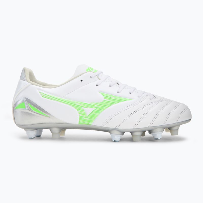Buty piłkarskie męskie Mizuno Morelia Neo IV Pro Mix white/neon green/cool gray 3c 2
