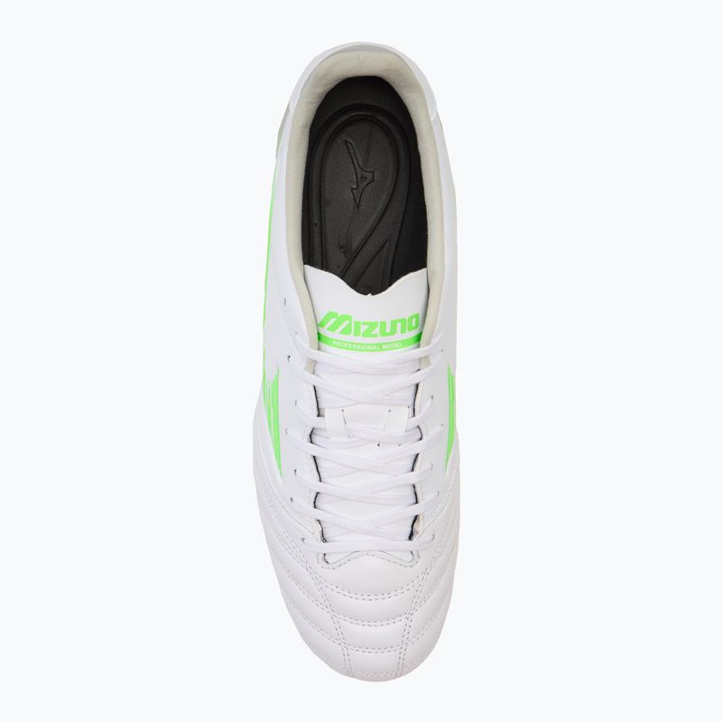 Buty piłkarskie męskie Mizuno Morelia Neo IV Pro Mix white/neon green/cool gray 3c 5