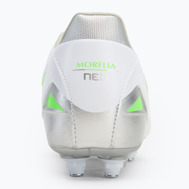 Buty piłkarskie męskie Mizuno Morelia Neo IV Pro Mix white/neon green/cool gray 3c 6