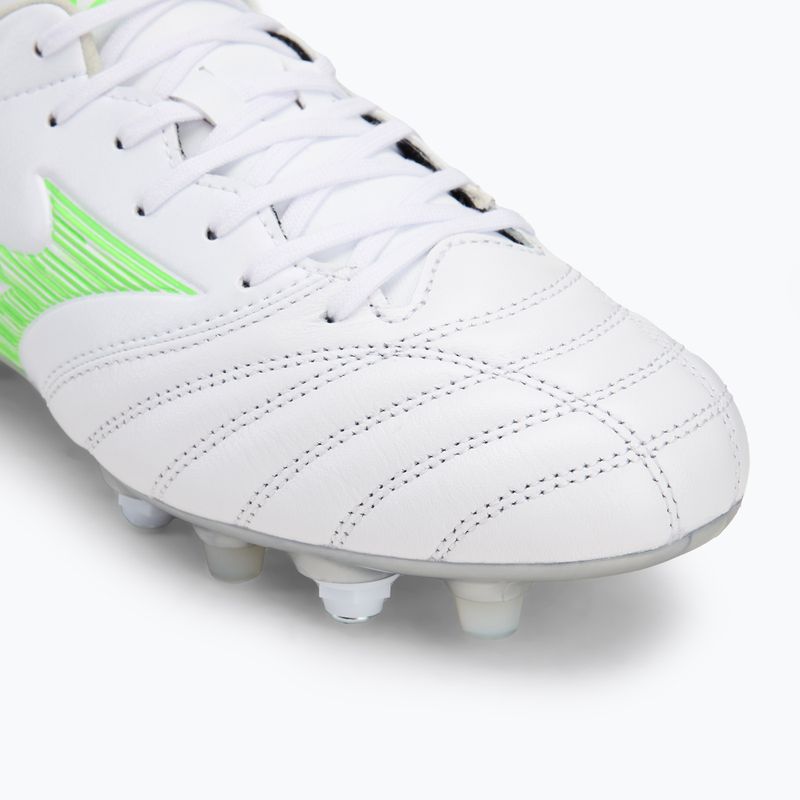 Buty piłkarskie męskie Mizuno Morelia Neo IV Pro Mix white/neon green/cool gray 3c 7