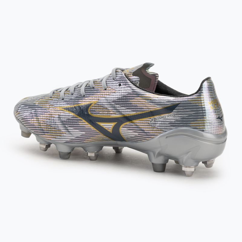 Buty piłkarskie męskie Mizuno α II Japan Mix galaxy silver/8605 c/gold 3