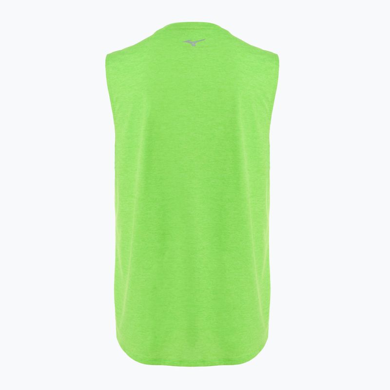 Koszulka do biegania męska Mizuno Impulse Core Sleeveless green gecko 2