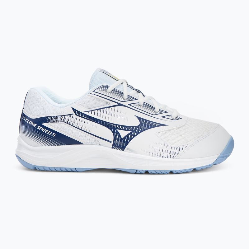 Buty do siatkówki Mizuno Cyclone Speed 5 white/bellwether blue/bel air blue 2