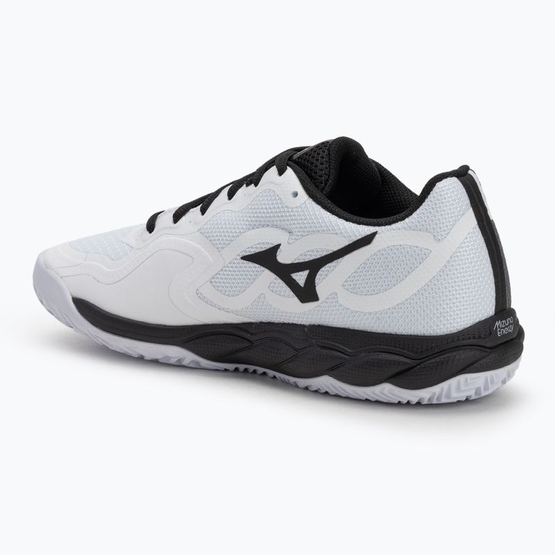 Buty do tenisa męskie Mizuno Wave Enforce Court CC white/ black/ iron gate 3