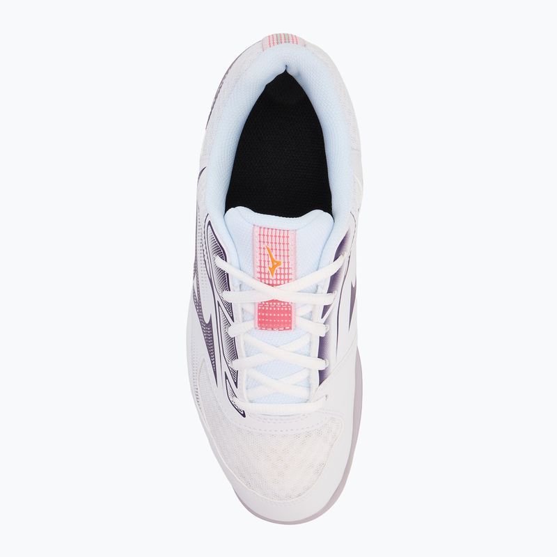 Buty do siatkówki damskie Mizuno Cyclone Speed 5 white/violet indigo/camellia rose 5