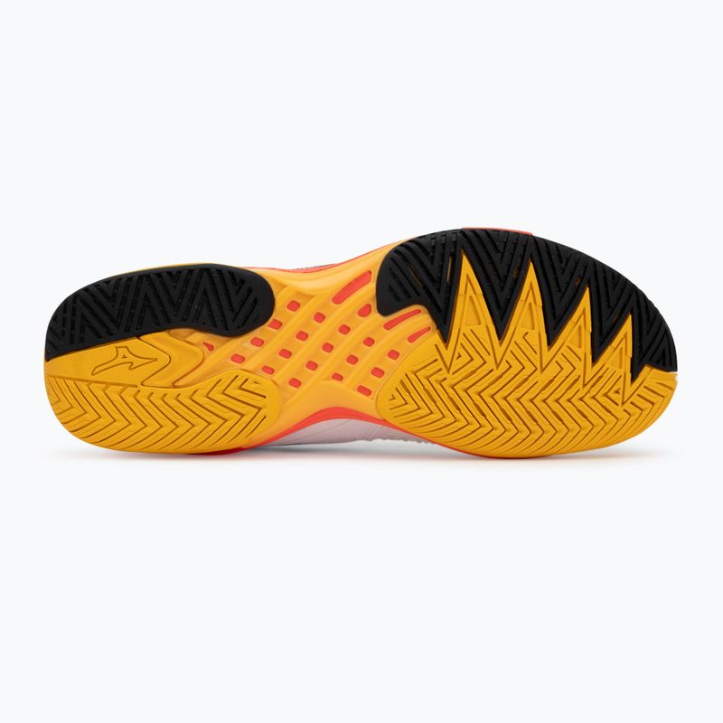Buty do tenisa męskie Mizuno Wave Exceed Tour 6 AC white/fiery coral 2/citrus 4