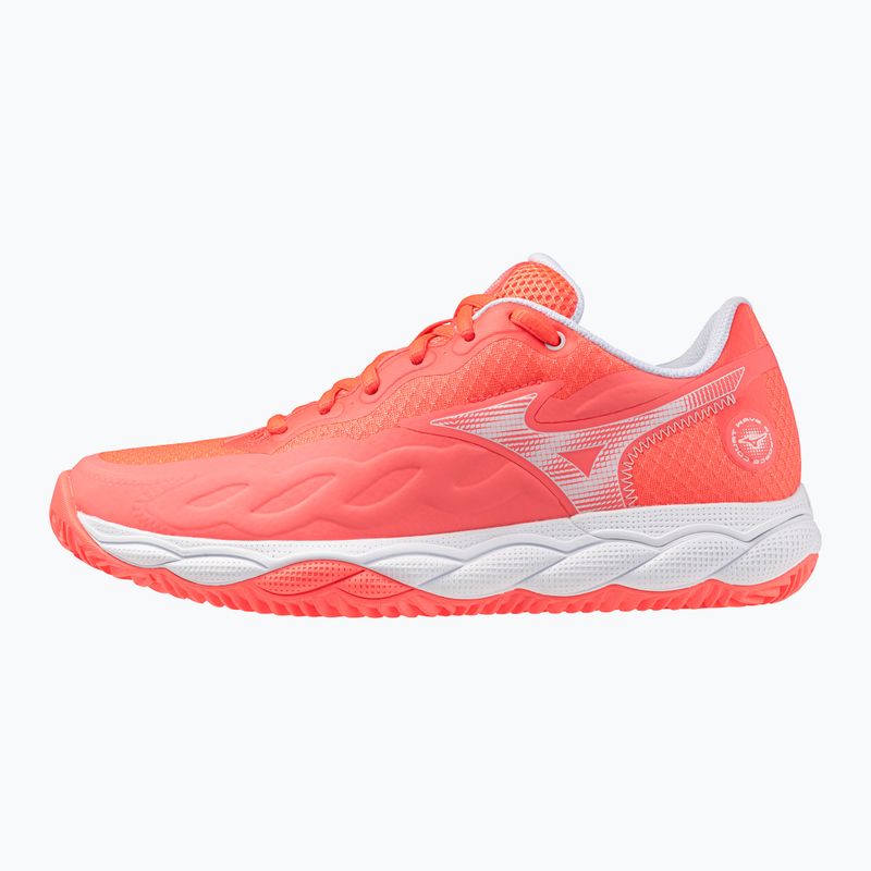 Buty do tenisa damskie Mizuno Wave Enforce Court CC W calypso coral/white/barely pink 8