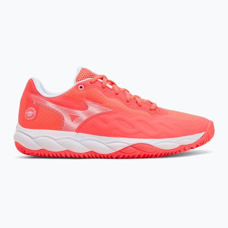 Buty do tenisa damskie Mizuno Wave Enforce Court CC W calypso coral/white/barely pink 2