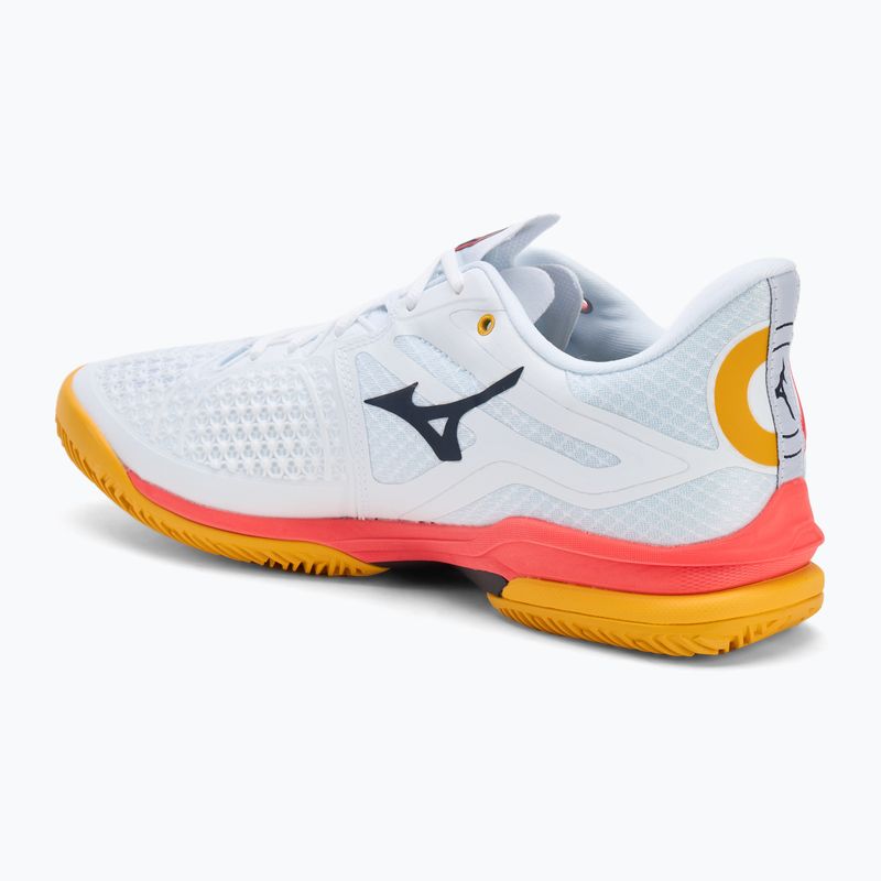 Buty do tenisa Mizuno Wave Exceed Tour 6 CC white/baritone blue/fiery coral 2 3
