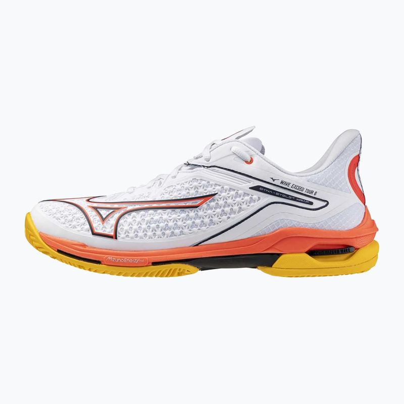 Buty do tenisa Mizuno Wave Exceed Tour 6 CC white/baritone blue/fiery coral 2