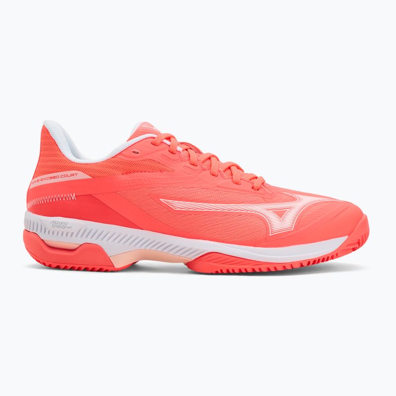 Buty do tenisa damskie Mizuno Wave Exceed Court CC W calypso coral/white/barely pink 2