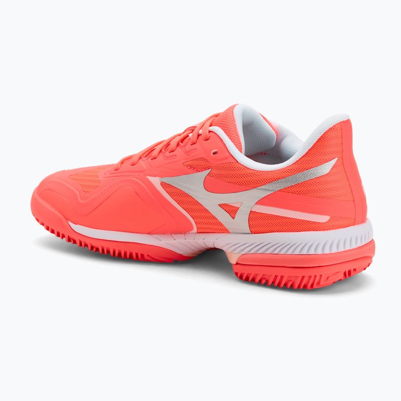 Buty do tenisa damskie Mizuno Wave Exceed Court CC W calypso coral/white/barely pink 3