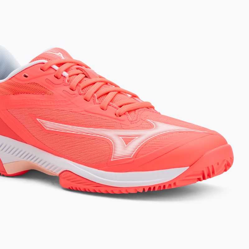 Buty do tenisa damskie Mizuno Wave Exceed Court CC W calypso coral/white/barely pink 7