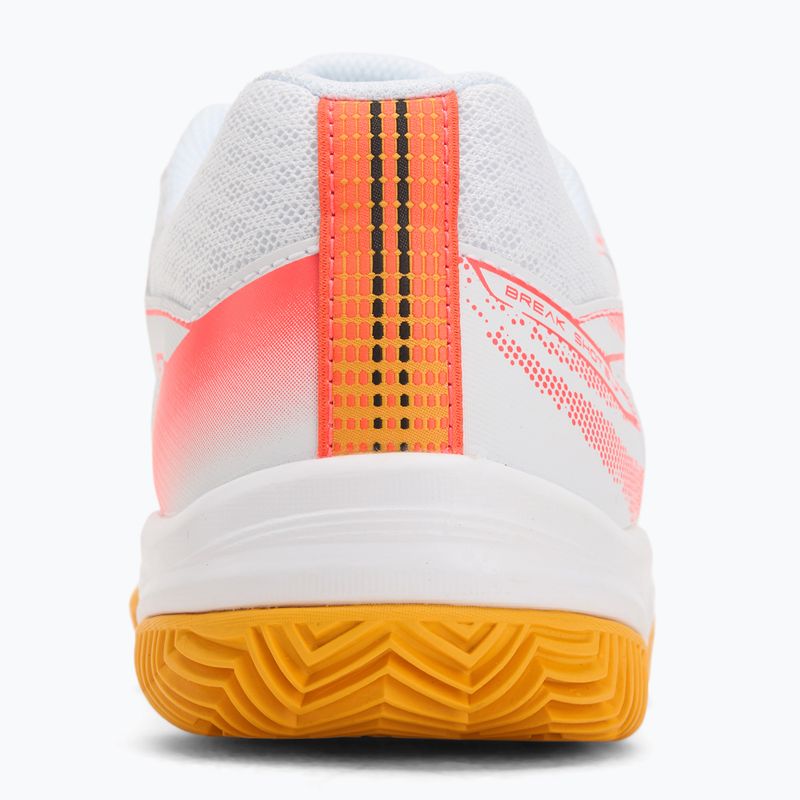 Buty do tenisa dziecięce Mizuno Break Shot 5 Jr CC white/calypso coral/citrus 6
