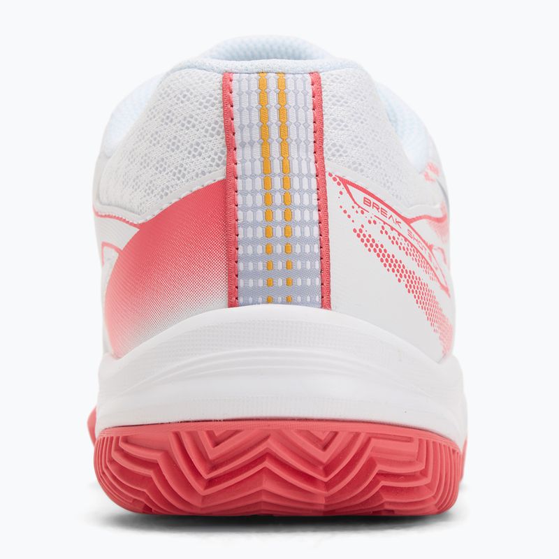 Buty do tenisa dziecięce Mizuno Break Shot 5 Jr CC white/blue granite/calypso coral 6