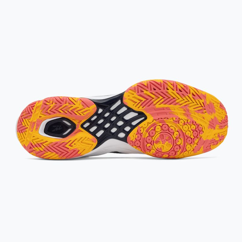 Buty do badmintona Mizuno Wave Claw 3 white/citrus/calypso coral 4