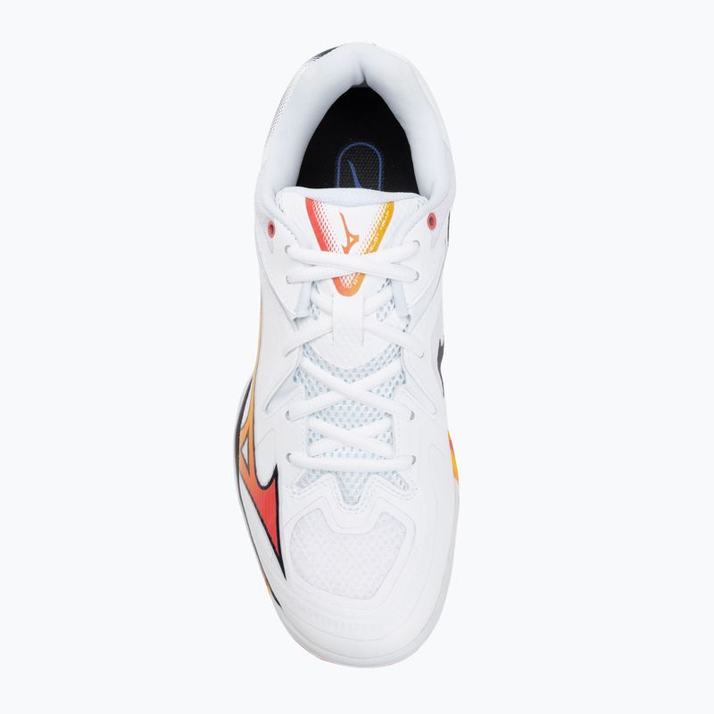 Buty do badmintona Mizuno Wave Claw 3 white/citrus/calypso coral 5