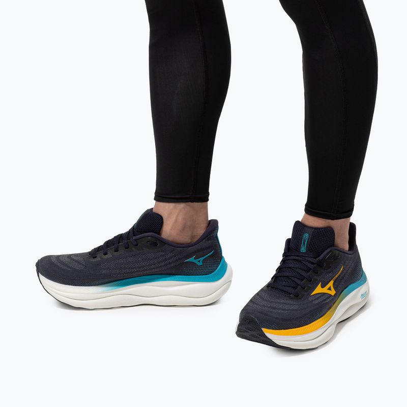 Buty do biegania męskie Mizuno Wave Sky 9 baritone blue/citrus/capri breeze 8