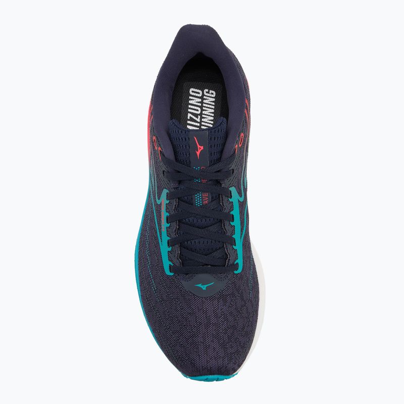 Buty do biegania męskie Mizuno Wave Rider 29 odyssey gray/Ccapri breeze/calypso coral 5