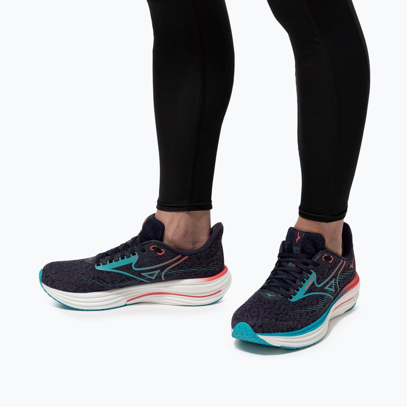 Buty do biegania męskie Mizuno Wave Rider 29 odyssey gray/Ccapri breeze/calypso coral 10