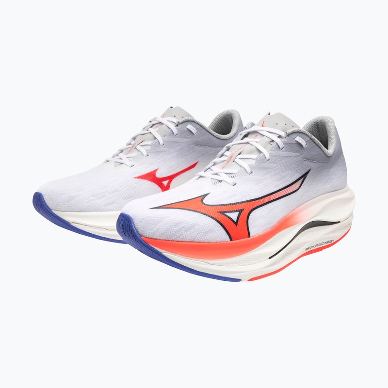 Buty do biegania męskie Mizuno Wave Rebellion Flash 3 white/fiery coral 2/iris bloom 8