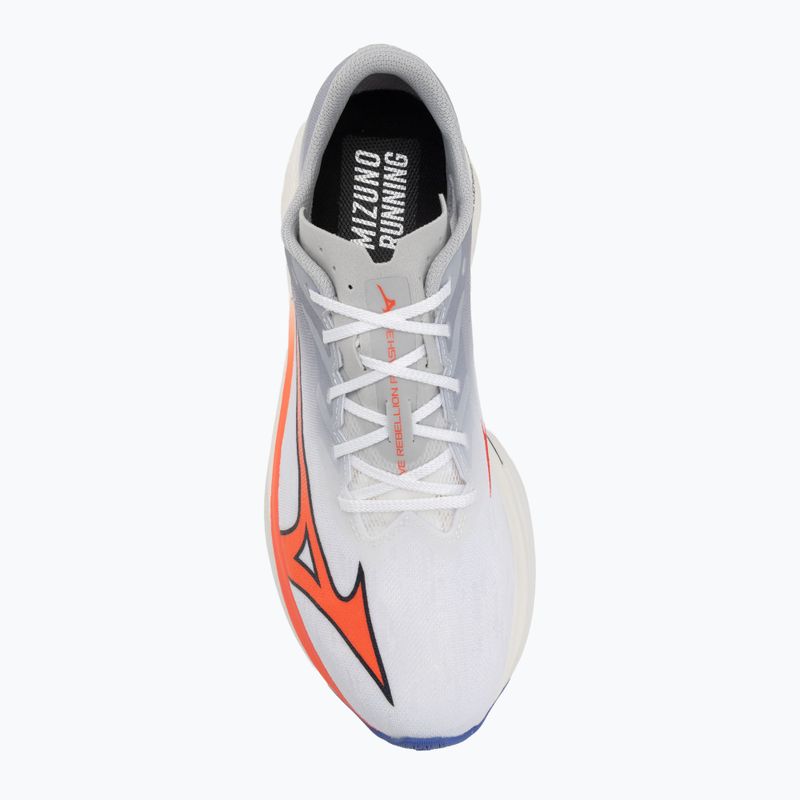 Buty do biegania męskie Mizuno Wave Rebellion Flash 3 white/fiery coral 2/iris bloom 5