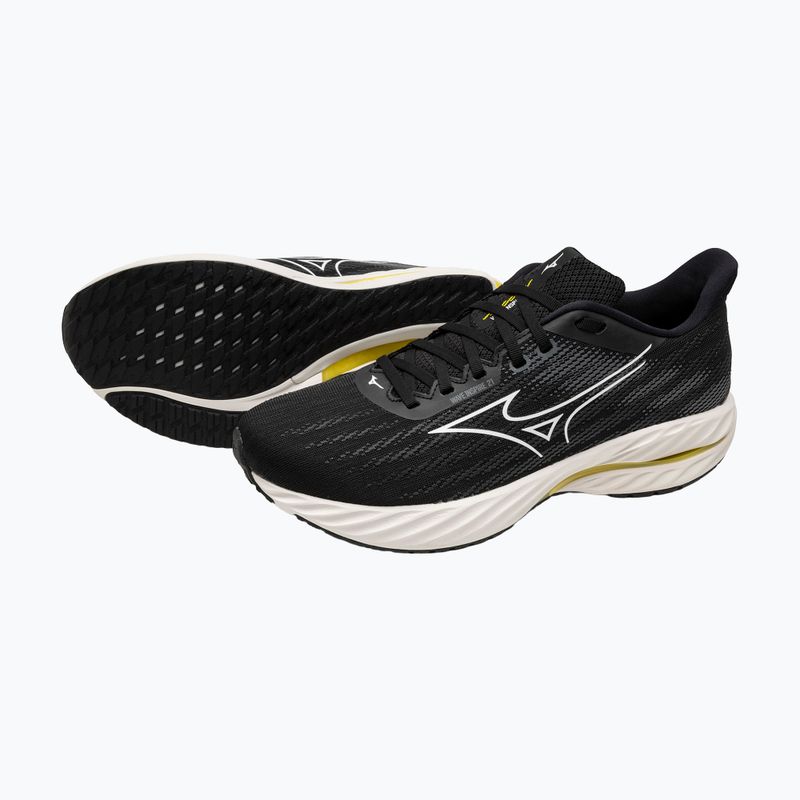 Buty do biegania męskie Mizuno Wave Inspire 21 black/white/vibrant yellow 16