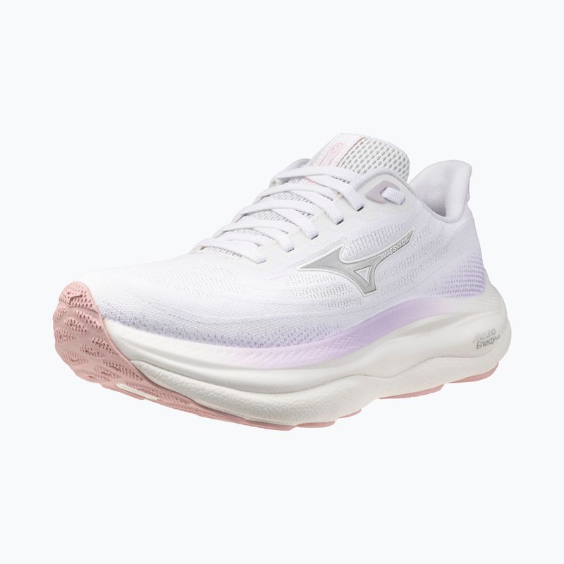 Buty do biegania damskie Mizuno Wave Sky 9 white/silver/orchid petal 3