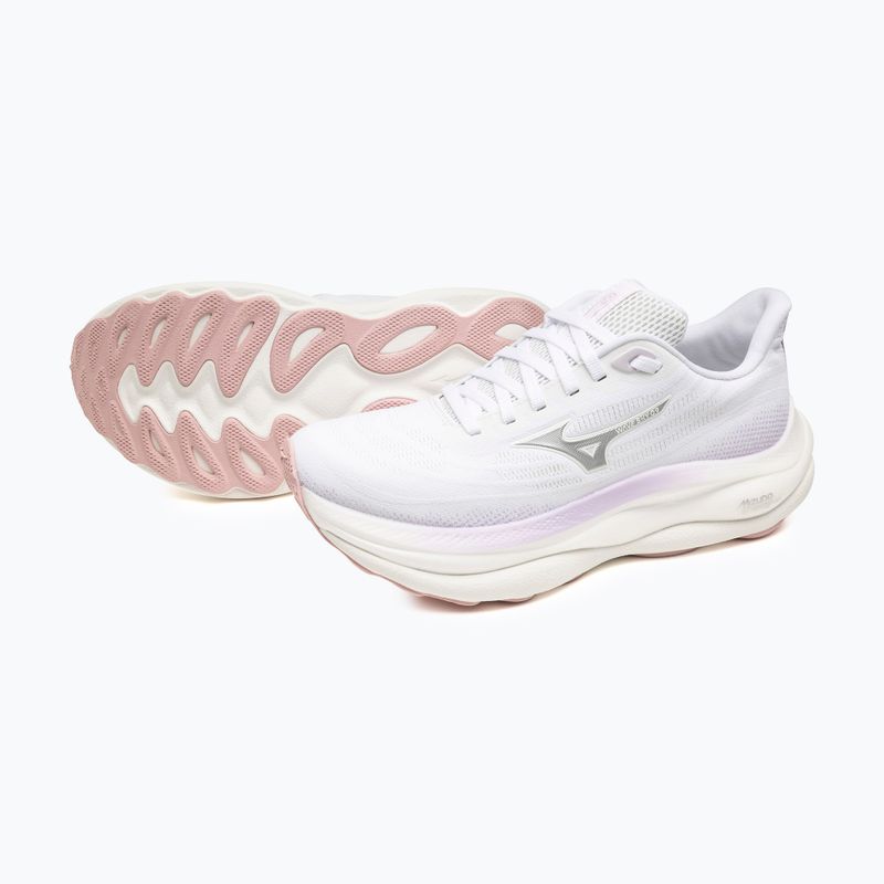 Buty do biegania damskie Mizuno Wave Sky 9 white/silver/orchid petal 9