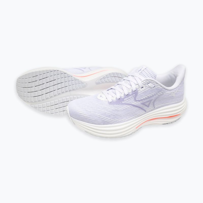 Buty do biegania damskie Mizuno Wave Rider 29 white/icelandic blue/strikingcoral 9