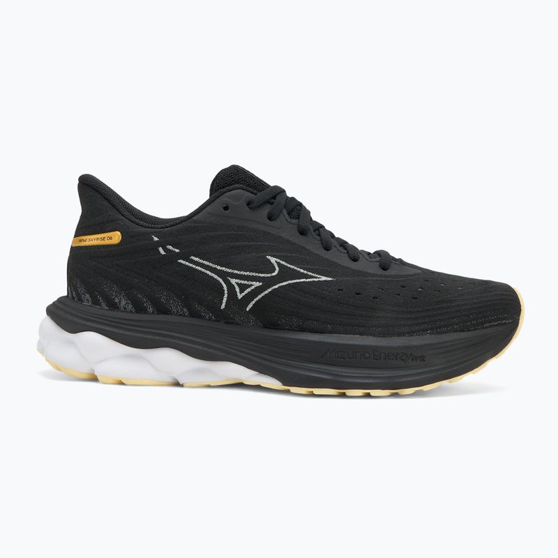 Buty do biegania damskie Mizuno Wave Skyrise 6 black/snow white/glowing cream 2