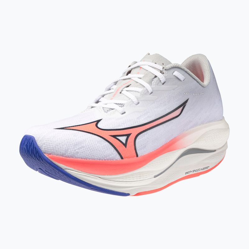Buty do biegania damskie Mizuno Wave Rebellion Flash 3 white/striking coral/iris bloom 8