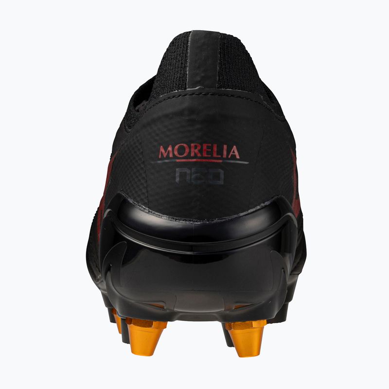 Buty piłkarskie męskie Mizuno Morelia Neo IV Beta Elite Mix SG black/morelia 40th red/black 3