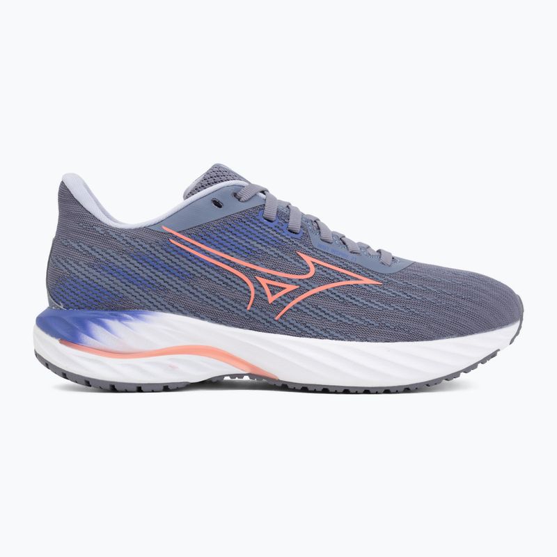Buty do biegania damskie Mizuno Wave Inspire 21 blue granite/striking coral/irisbloom 2