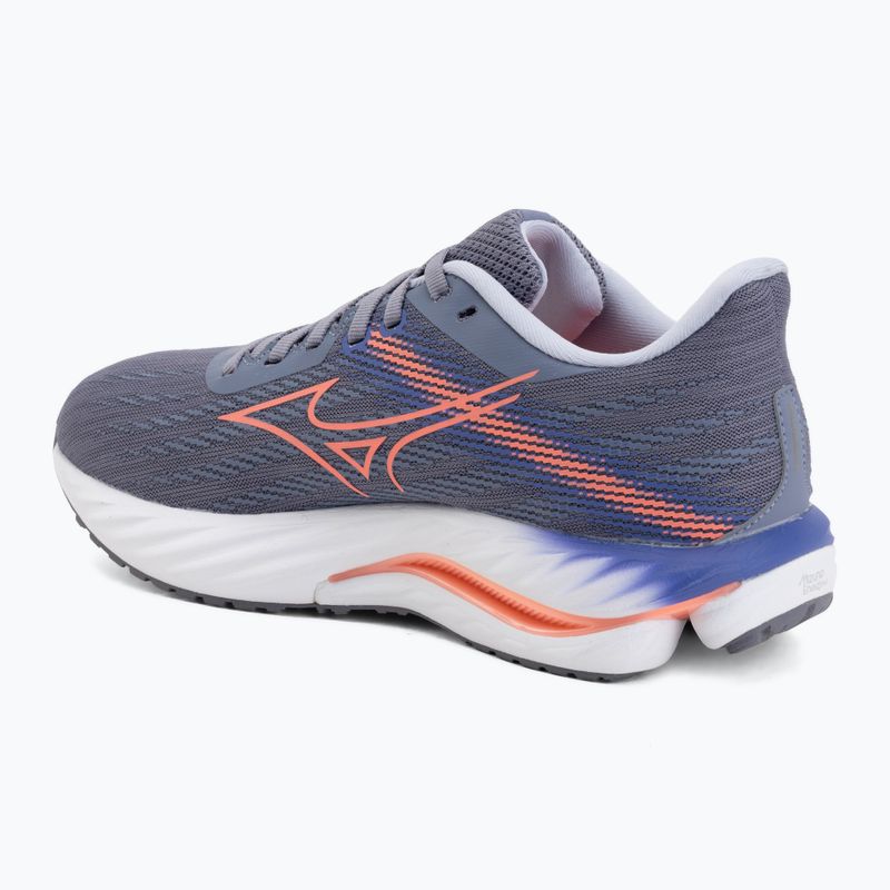 Buty do biegania damskie Mizuno Wave Inspire 21 blue granite/striking coral/irisbloom 3