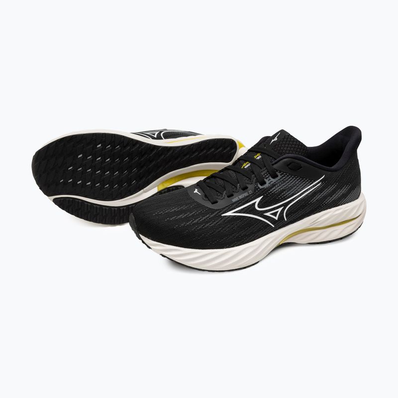 Buty do biegania damskie Mizuno Wave Inspire 21 black/white/vibrant yellow 9