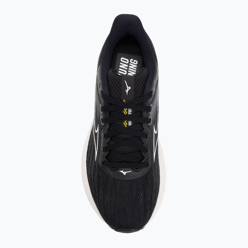 Buty do biegania damskie Mizuno Wave Inspire 21 black/white/vibrant yellow 5