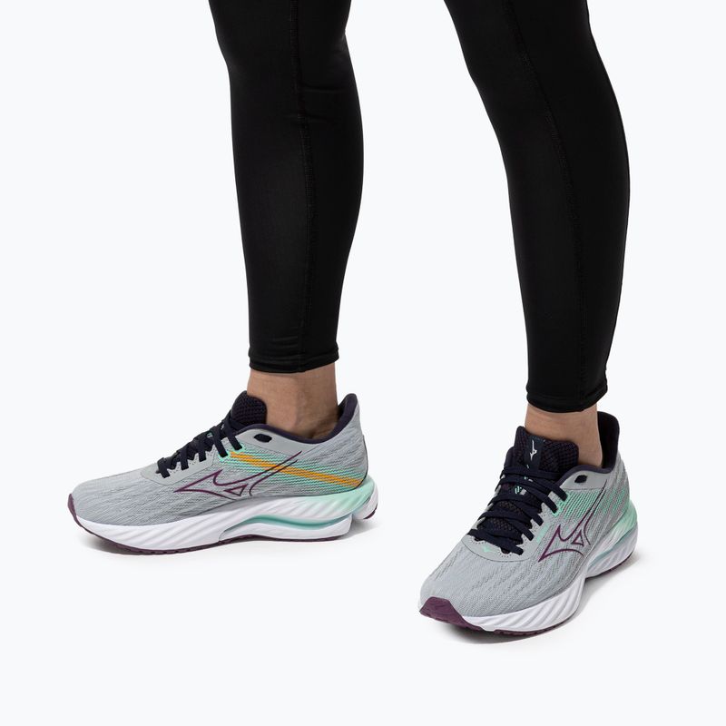Buty do biegania damskie Mizuno Wave Inspire 21 pearl blue/dark purple/ice green 10