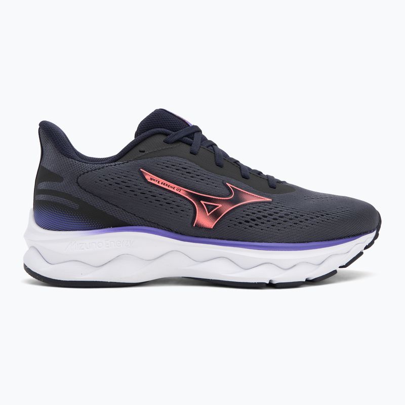 Buty do biegania damskie Mizuno Wave Serene 2 baritone blue/striking coral/irisbloom 2