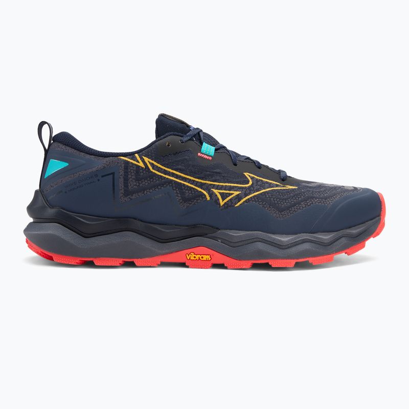 Buty do biegania męskie Mizuno Wave Daichi 9 baritone blue/citrus/fiery coral 2 2
