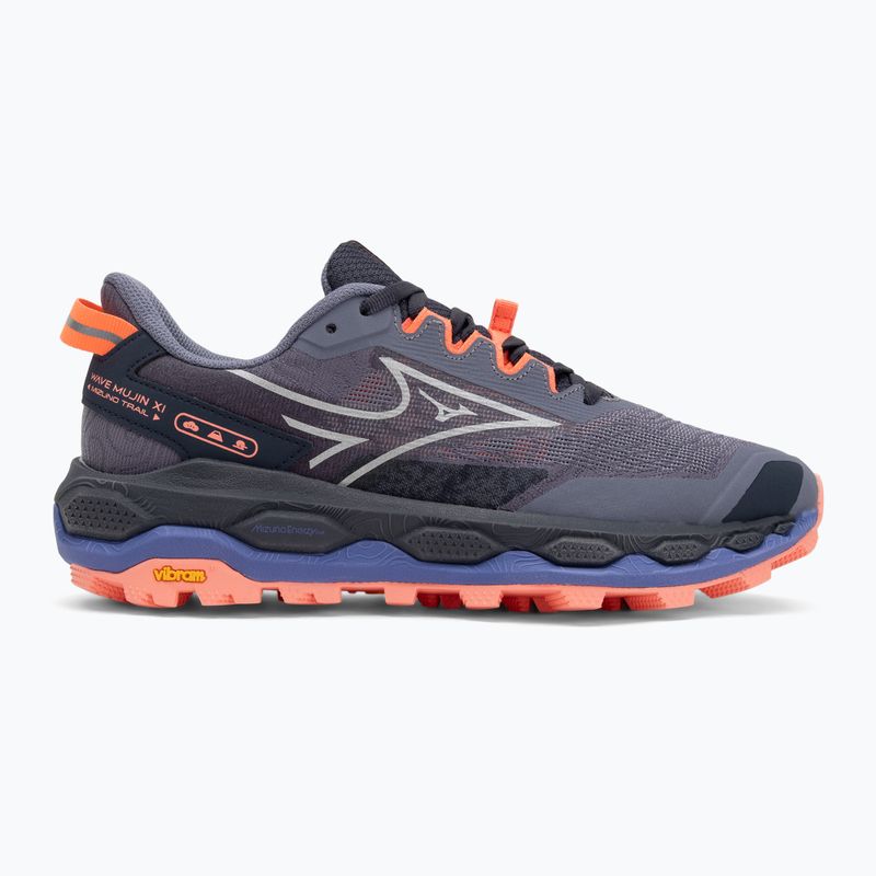 Buty do biegania damskie Mizuno Wave Mujin 11 blue granite/silver/striking coral 2