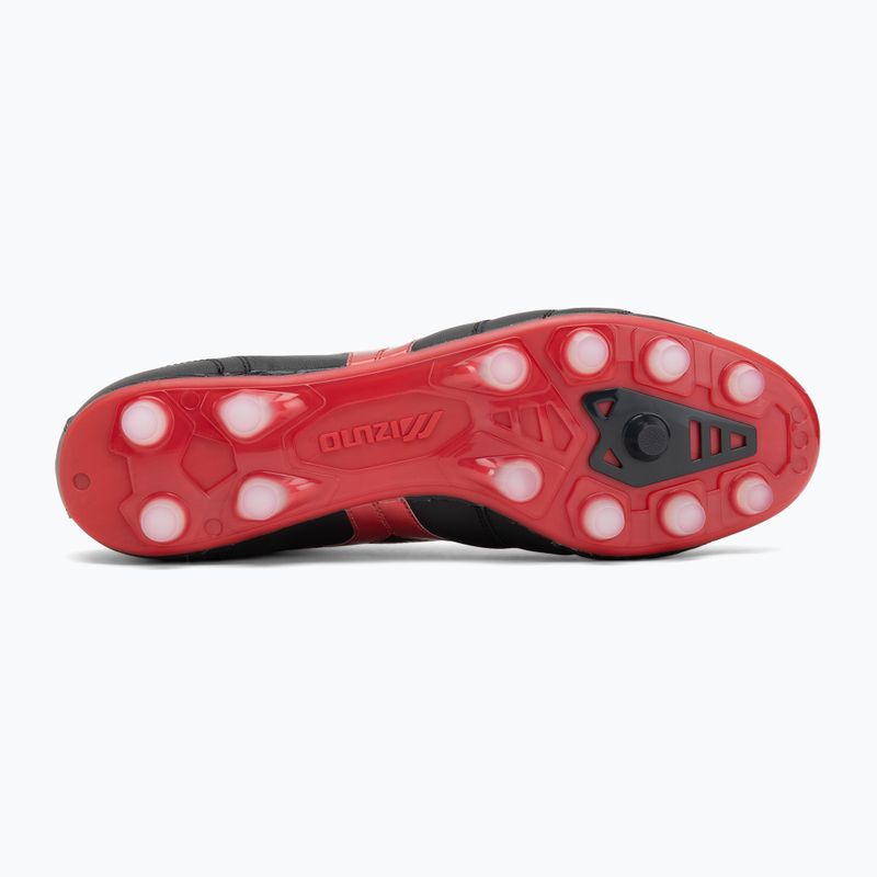 Buty piłkarskie męskie Mizuno Morelia II Elite FG black/morelia 40th red/black sand 4