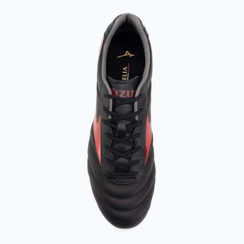 Buty piłkarskie męskie Mizuno Morelia II Elite FG black/morelia 40th red/black sand 5