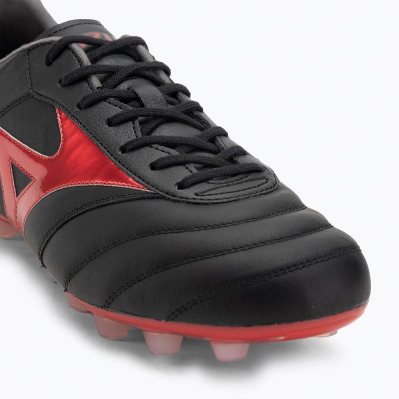 Buty piłkarskie męskie Mizuno Morelia II Elite FG black/morelia 40th red/black sand 7