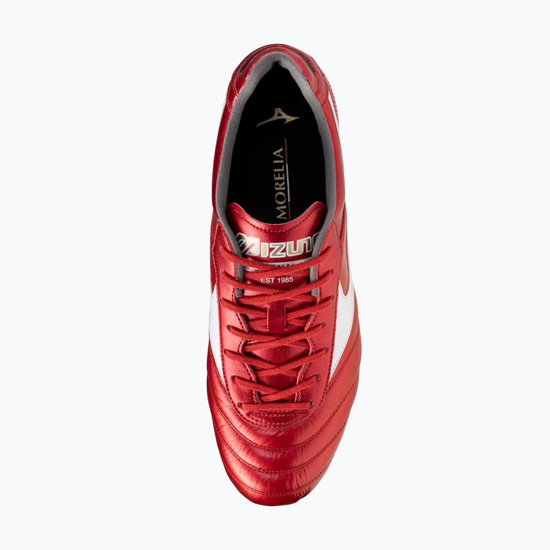 Buty piłkarskie męskie Mizuno Morelia II Elite FG morelia 40th red/white/black 12