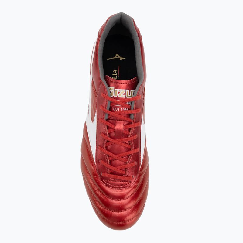 Buty piłkarskie męskie Mizuno Morelia II Elite FG morelia 40th red/white/black 5