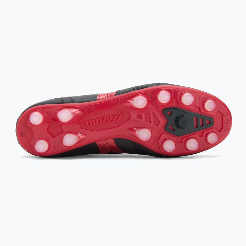 Buty piłkarskie męskie Mizuno Morelia II Pro FG black/morelia 40th red/black sand 4