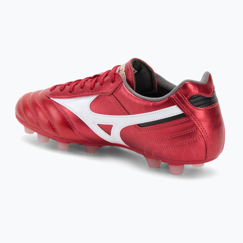 Buty piłkarskie męskie Mizuno Morelia II Pro FG morelia 40th red/white/black 3