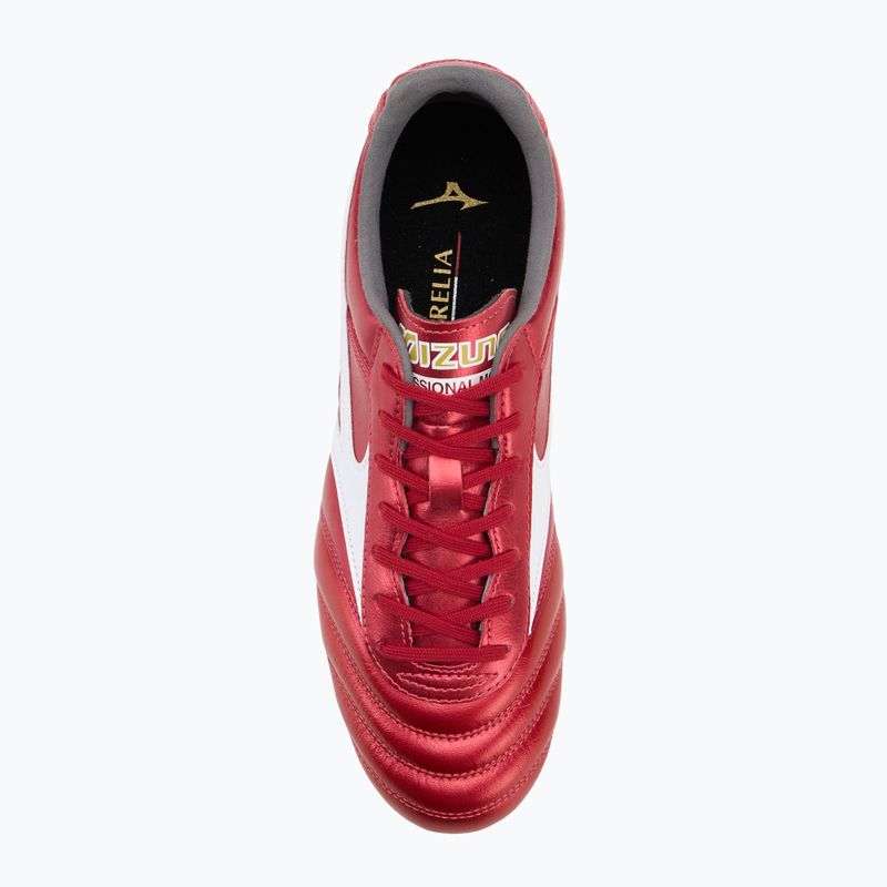 Buty piłkarskie męskie Mizuno Morelia II Pro FG morelia 40th red/white/black 5